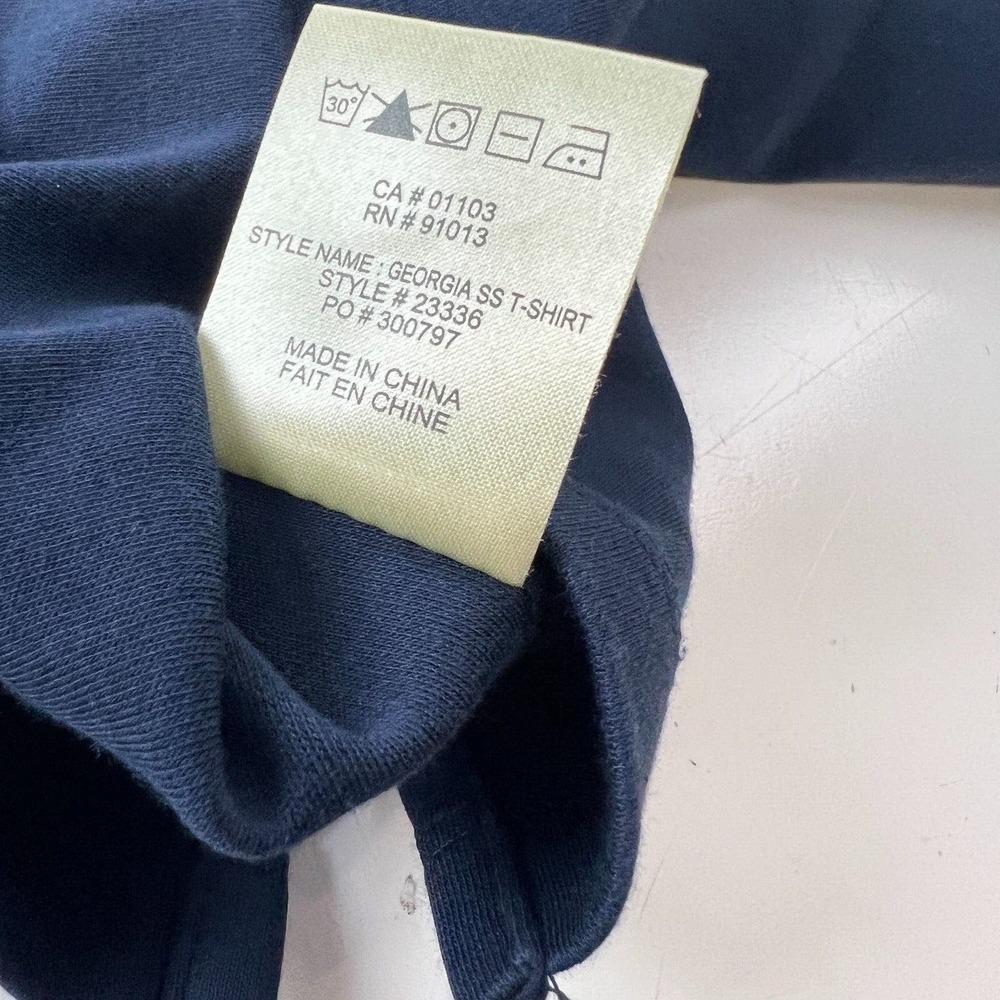 Robert Barakett Georgia Blue Pima‎ Cotton Short Sleeve Pullover Shirt XXL - Picture 11 of 12